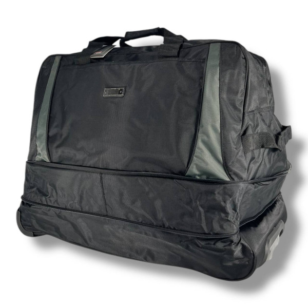 Большая дорожная сумка на колесах, 140 л, черная Большая дорожная сумка на колесах, 140 л, черная