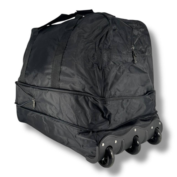 Большая дорожная сумка на колесах, 140 л, черная Большая дорожная сумка на колесах, 140 л, черная
