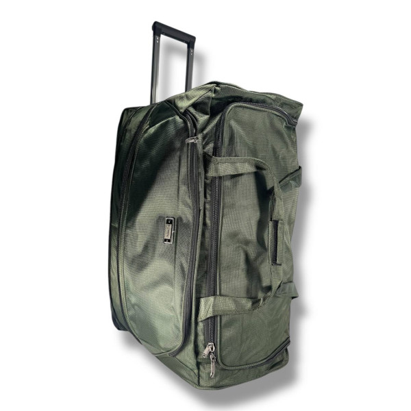 Дорожная сумка на колесах, 130 л, зеленая