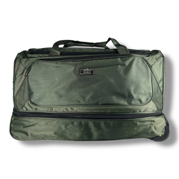 Дорожная сумка на колесах, 130 л, зеленая
