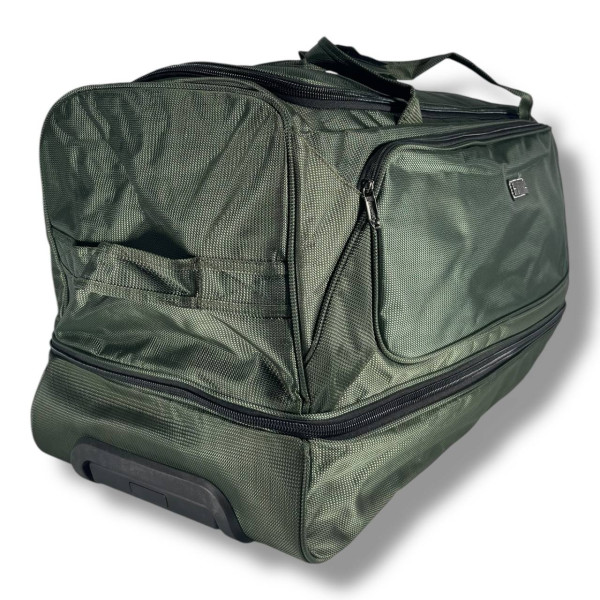 Дорожная сумка на колесах, 130 л, зеленая