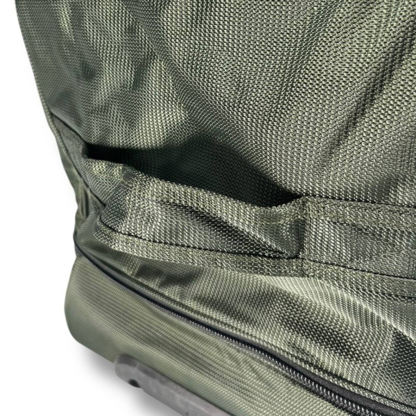 Дорожная сумка на колесах, 130 л, зеленая