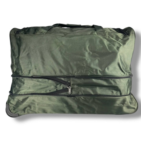 Дорожная сумка на колесах, 130 л, зеленая
