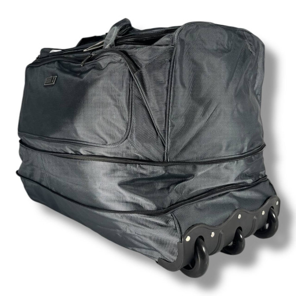 Дорожная сумка на колесах, 130 л, серая