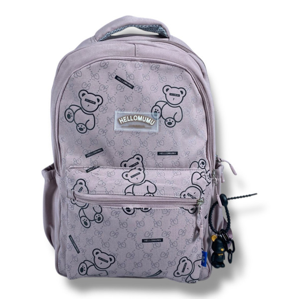 Водоотталкивающий школьный рюкзак для старшеклассниц розового цвета.