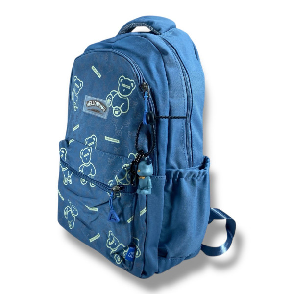 Водоотталкивающий школьный рюкзак для старшеклассниц голубого цвета Водоотталкивающий школьный рюкзак для старшеклассниц голубого цвета