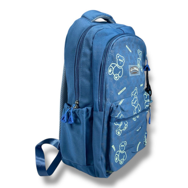 Водоотталкивающий школьный рюкзак для старшеклассниц голубого цвета Водоотталкивающий школьный рюкзак для старшеклассниц голубого цвета