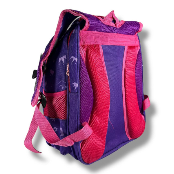 Каркасный школьный рюкзак для девочек 6-9 лет, фиолетовый, вместительный и легкий, принт Балерина Каркасный школьный рюкзак для девочек 6-9 лет, фиолетовый, вместительный и легкий, принт Балерина