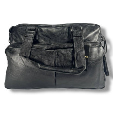 Дорожная сумка, 33 л, ручная кладь, черная, вместительная и удобная