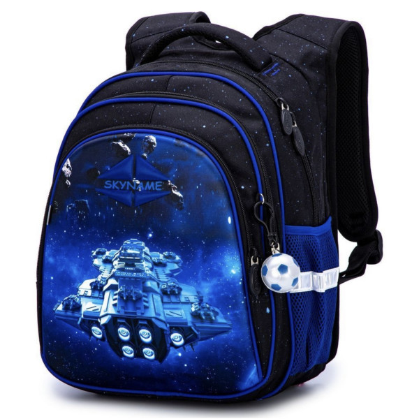 Школьный рюкзак Sky Name (Winner) для мальчиков, водоотталкивающая ткань, чёрно-синий Школьный рюкзак Sky Name (Winner) для мальчиков, водоотталкивающая ткань, чёрно-синий
