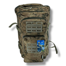 Тактический камуфляжный рюкзак водоотталкивающий с системой Molle размер 27*54*14 см.