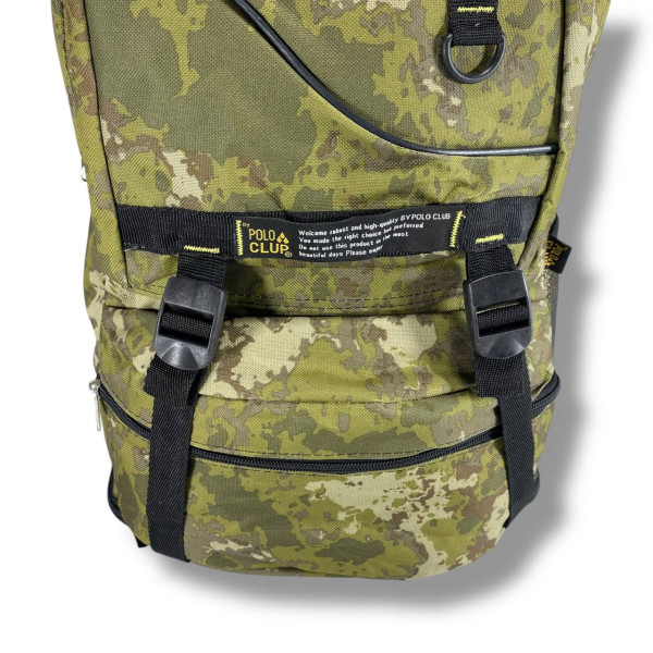 Тактический прочный водоотталкивающий рюкзак с регулируемыми лямками и внешними карманами 36×54×17 см Тактический прочный водоотталкивающий рюкзак с регулируемыми лямками и внешними карманами 36×54×17 см