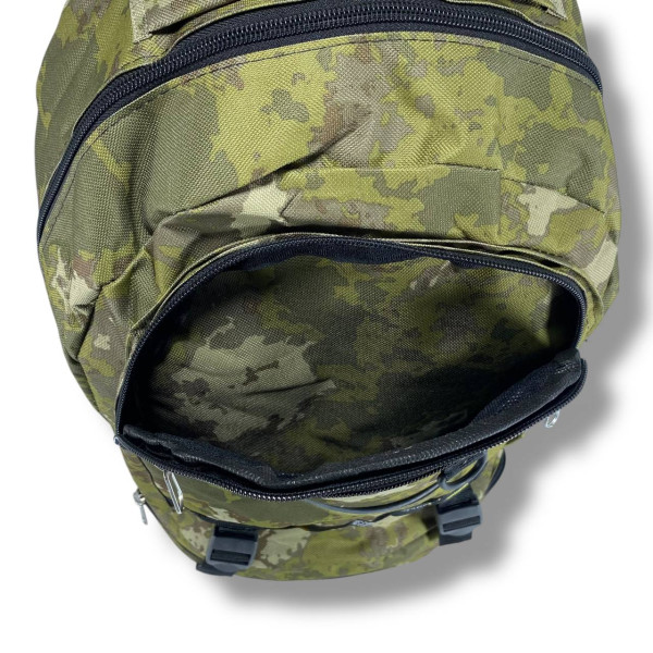 Тактический прочный водоотталкивающий рюкзак с регулируемыми лямками и внешними карманами 36×54×17 см Тактический прочный водоотталкивающий рюкзак с регулируемыми лямками и внешними карманами 36×54×17 см