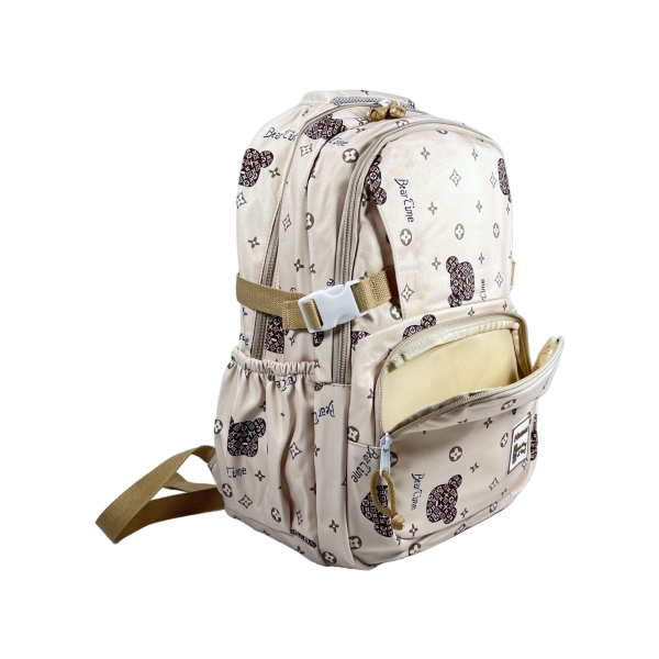 Школьный рюкзак на три отделения, 30 л, белый Школьный рюкзак на три отделения, 30 л, белый