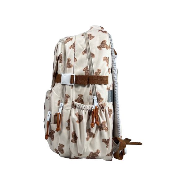 Школьный рюкзак на три отделения, цвет белый Школьный рюкзак на три отделения, цвет белый