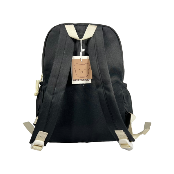 Школьный рюкзак на два отделения черный с принтом Pusheen Школьный рюкзак на два отделения черный с принтом Pusheen