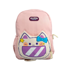 Школьный рюкзак на два отделения розовый с принтом Pusheen.