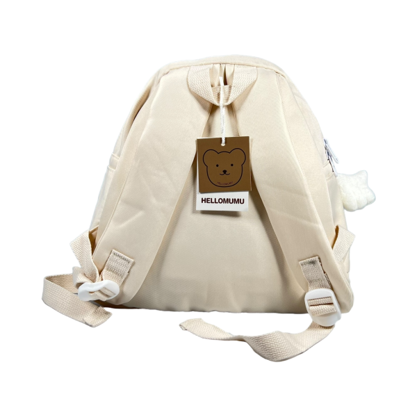 Детский рюкзак на одно отделение, бежевый Детский рюкзак на одно отделение, бежевый