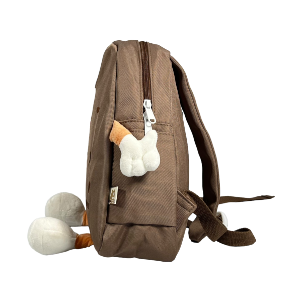 Детский рюкзак на одно отделение, коричневый