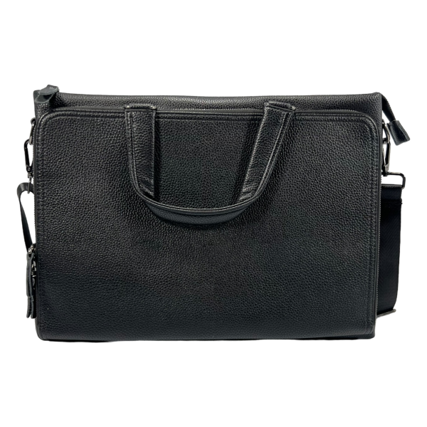 Мужская черная сумка для ноутбука на отделения