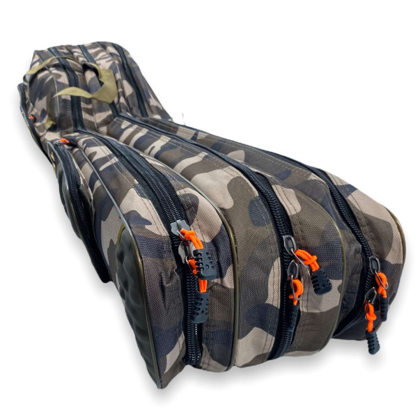 Чехол для удочек с катушками Feima GP-2106 1.50\3, три отдела, жесткий, размер: 150*30*25 см, камуфляж Чехол для удочек с катушками Feima GP-2106 1.50\3, три отдела, жесткий, размер: 150*30*25 см, камуфляж