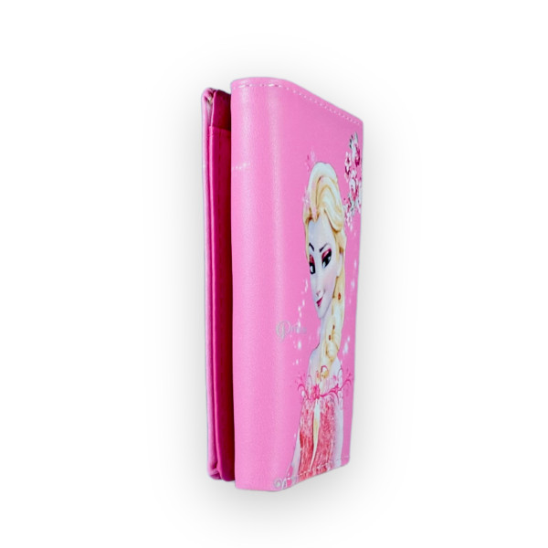 Гаманець дитячий, 2 відділи для купюр, 4 осередки для карток, розмір: 12*9*2 см, принт  Ельза