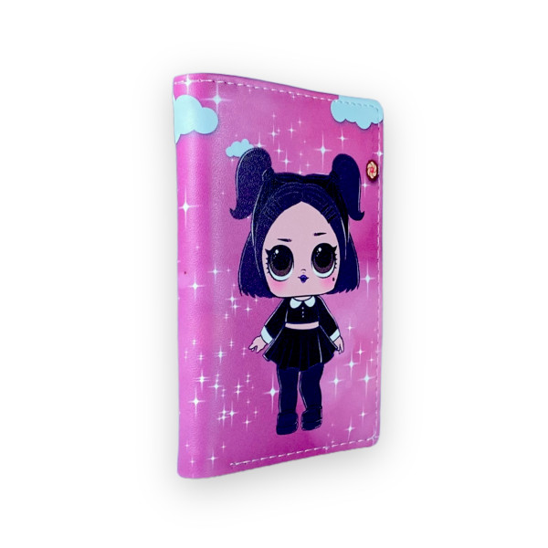 Кошелек детский, 2 отдела для купюр, 4 ячейки для карточек, размер: 12*9*2 см, принт Лол