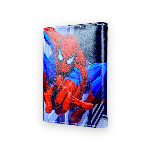 Кошелек детский, 2 отдела для купюр, 4 ячейки для карточек, размер: 12*9*2 см, принт человек-паук