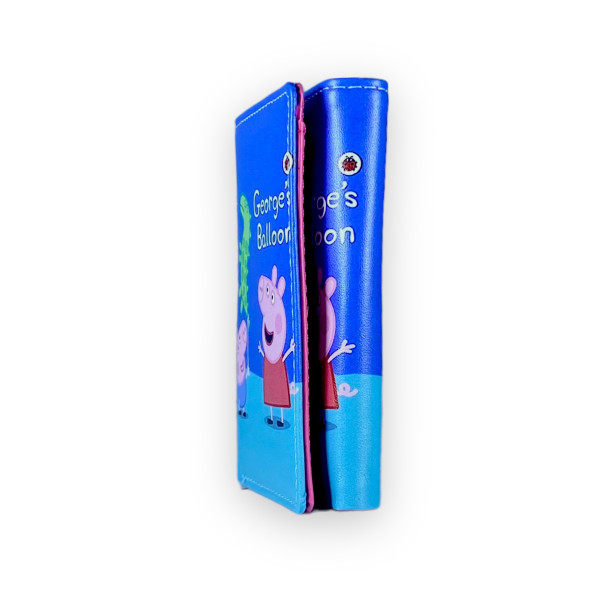 Гаманець дитячий, 2 відділи для купюр, 4 осередки для карток, розмір: 12*9*2 см, свинка Пепа