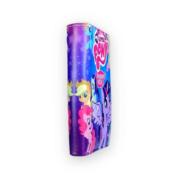 Кошелек детский, 2 отдела для купюр, 4 ячейки для карточек, размер: 12*9*2 см, принт пони