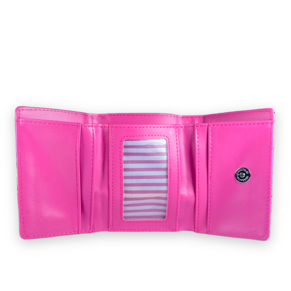 Кошелек детский, 2 отдела для купюр, 4 ячейки для карточек, размер: 12*9*2 см, принт пони