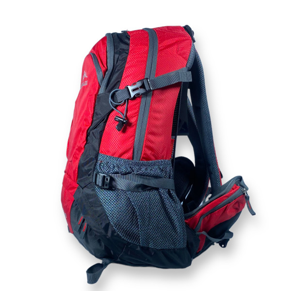 Туристический рюкзак, 35 л, два отдела, чехол от дождя, жесткий каркас, красный
