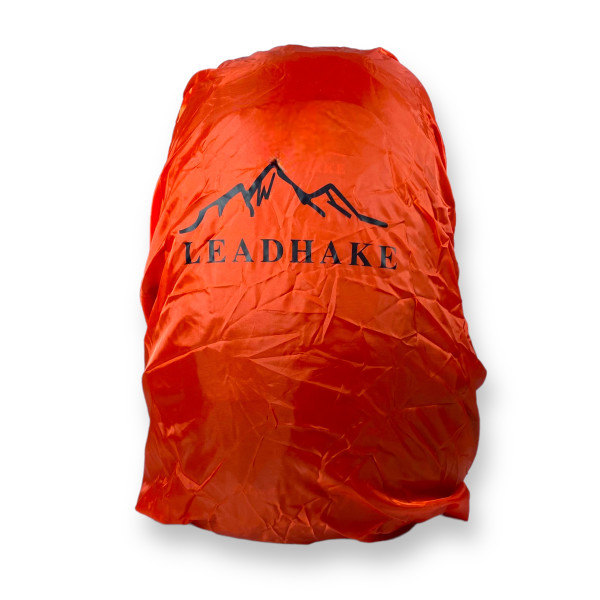 Туристический рюкзак на 35 л, два отдела, чехол от дождя, жесткий каркас, серый