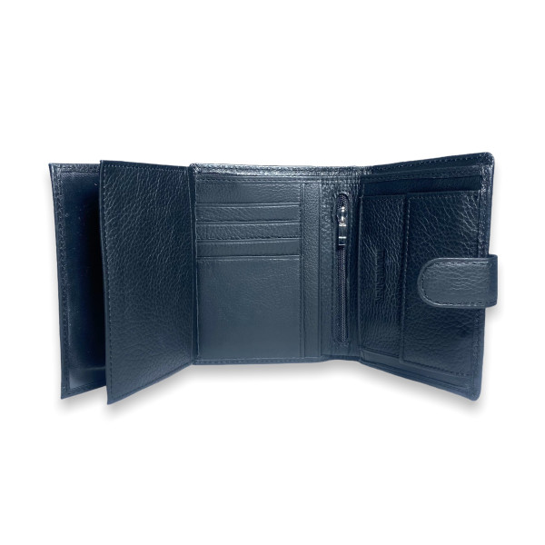 Чоловіче портмоне на два відділи для купюр, чорний Чоловіче портмоне на два відділи для купюр, чорний