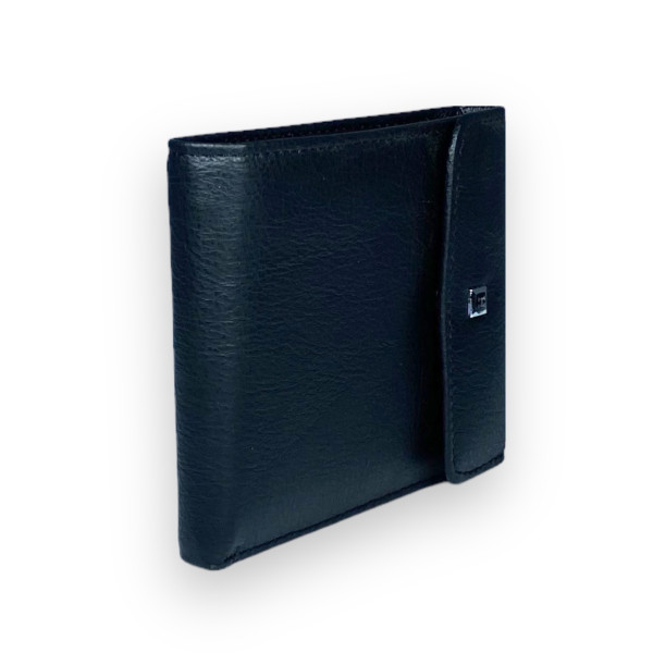 Кожаный мужской кошелек, фиксируемый кнопкой Кожаный мужской кошелек, фиксируемый кнопкой