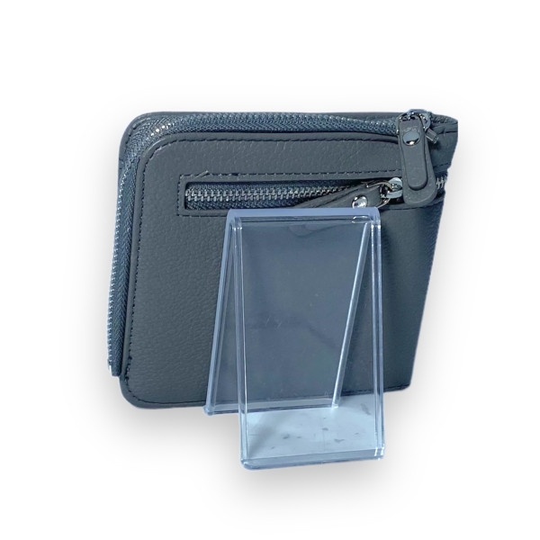 Женский кошелек экокожа наружное отделение 4 ячейки для карточек размер: 12*11*3 см серый Женский кошелек экокожа наружное отделение 4 ячейки для карточек размер: 12*11*3 см серый