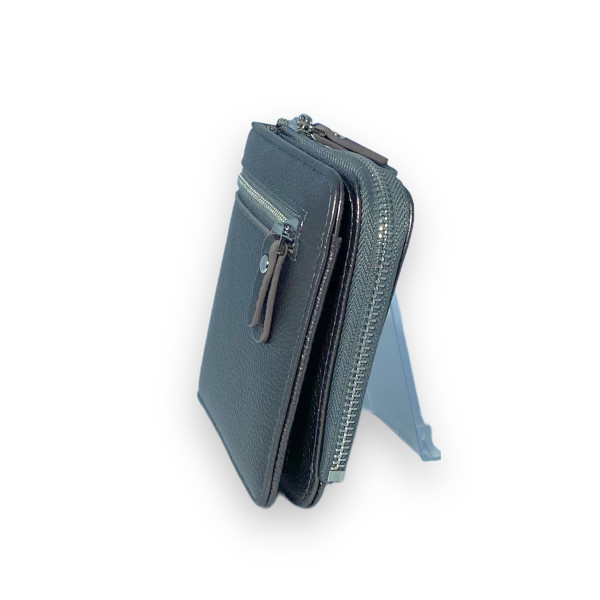 Женский кошелек экокожа наружное отделение 4 ячейки для карточек размер: 12*11*3 см золотистый