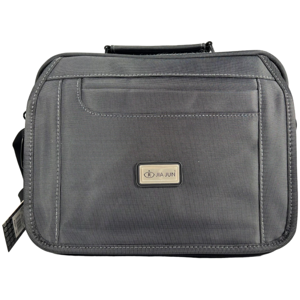 Сумка через плечо на четыре отделения, средний размер, 8 л, серая