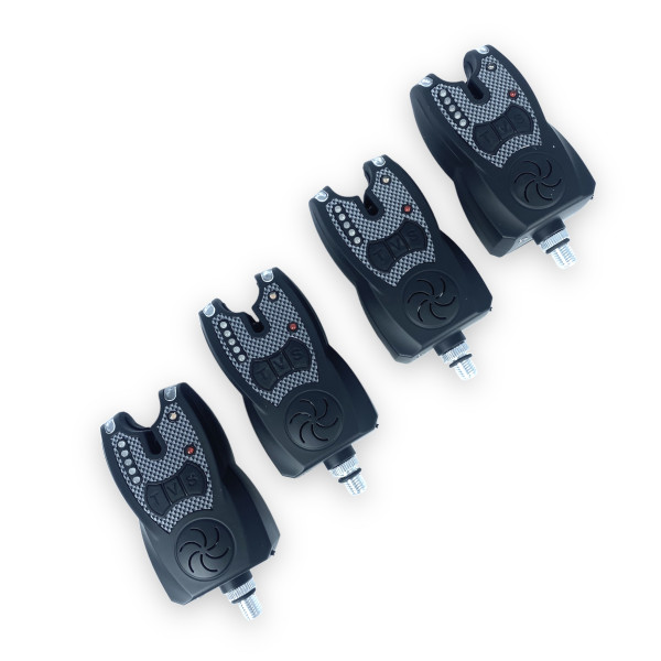 Набор сигнализаторов с пейджером JHA-521/4 для рыбака 4+1 в кейсе, регулировка звука, тона световой индикатор