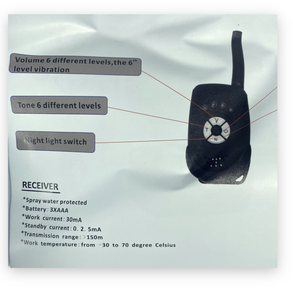 Сигнализаторы для рыбака с пейджером JHA-522/3 в кейсе 3+1 световая индикация, регулировка звука