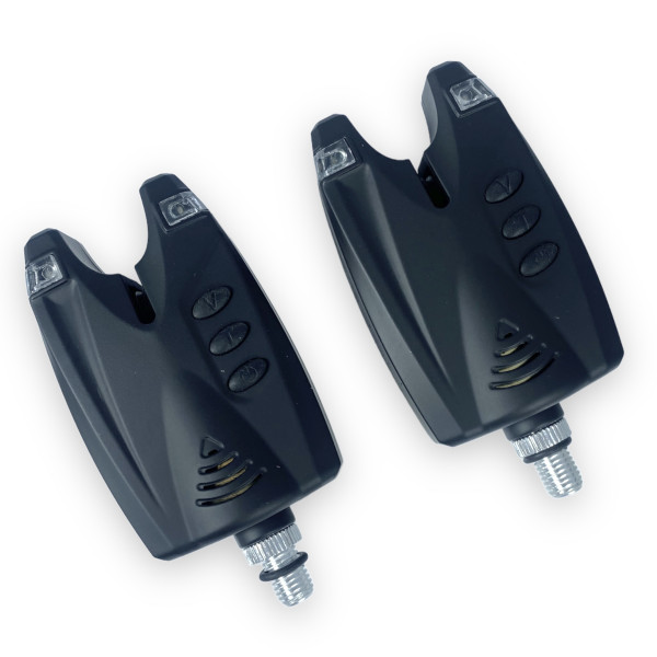 Набор сигнализаторов с пейджером JHA-523/2 для рыбака 2+1 в кейсе, регулировка звука тона световая индикация