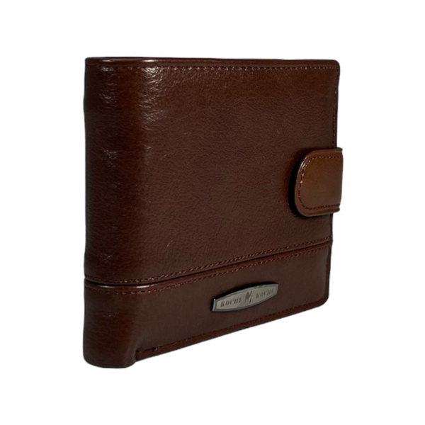 Мужской кошелек из натуральной кожи, 3 отдела для купюр, цвет коричневый Мужской кошелек из натуральной кожи, 3 отдела для купюр, цвет коричневый
