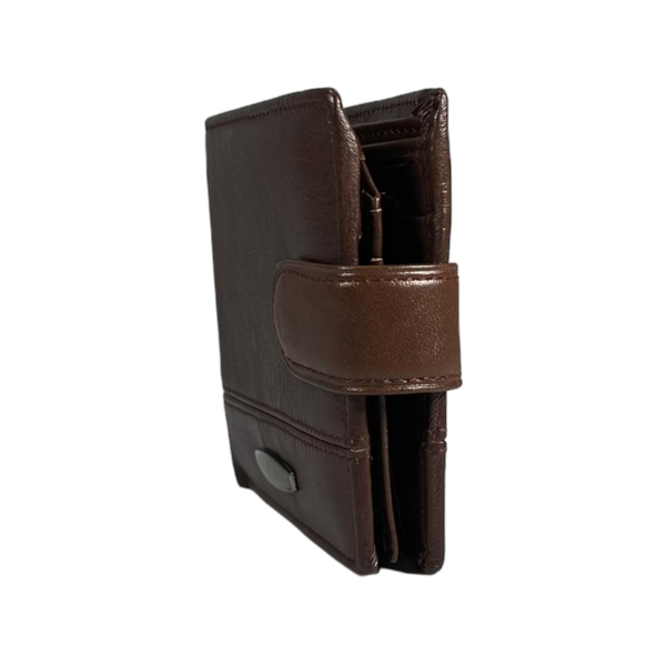 Мужской кошелек из натуральной кожи, 3 отдела для купюр, цвет коричневый Мужской кошелек из натуральной кожи, 3 отдела для купюр, цвет коричневый