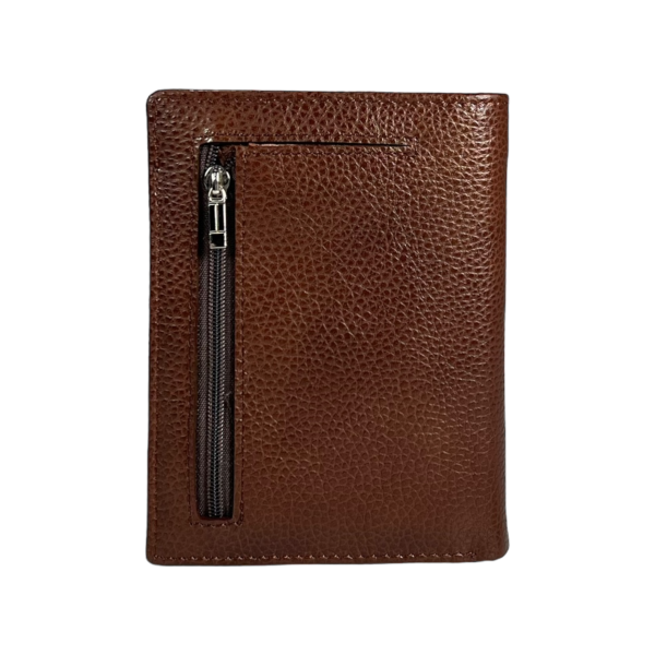 Элегантный мужской кошелек из натуральной кожи, цвет коричневый Элегантный мужской кошелек из натуральной кожи, цвет коричневый