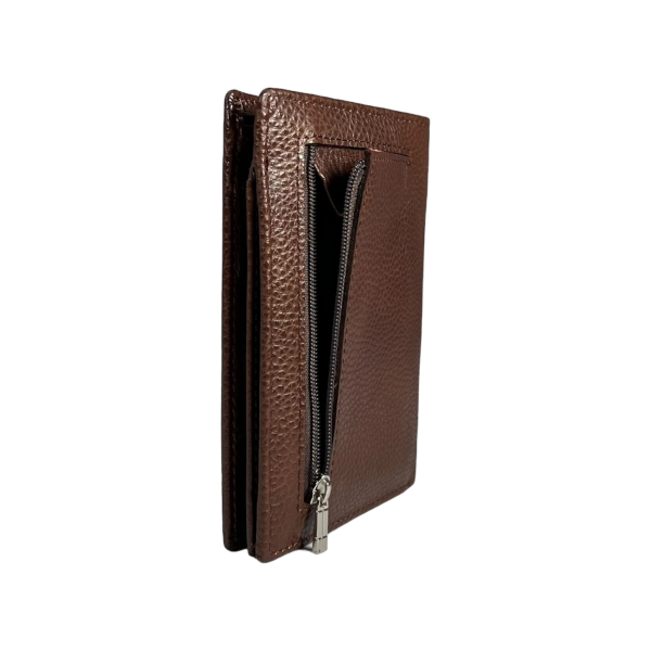 Элегантный мужской кошелек из натуральной кожи, цвет коричневый Элегантный мужской кошелек из натуральной кожи, цвет коричневый