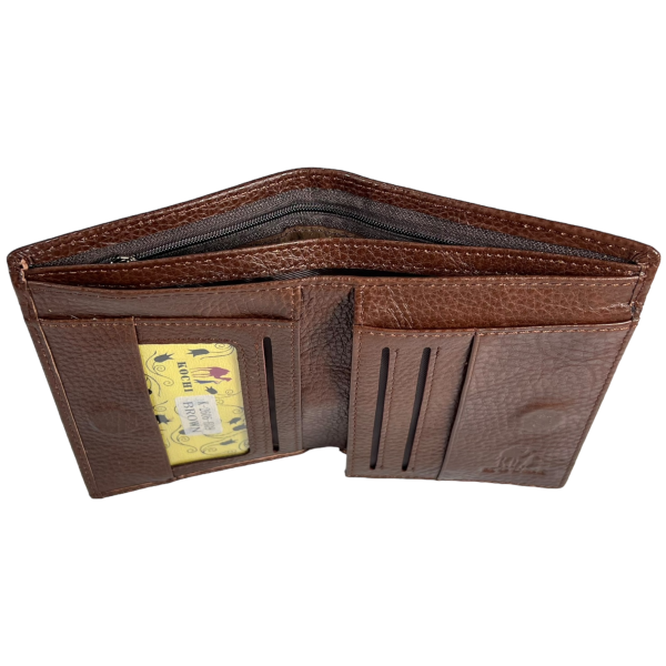 Элегантный мужской кошелек из натуральной кожи, цвет коричневый Элегантный мужской кошелек из натуральной кожи, цвет коричневый