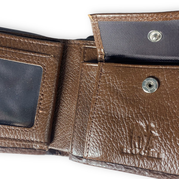 Гаманець шкіряний чоловічий, колір коричневий