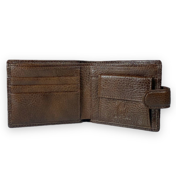 Кошелек мужской, 2 отделения для купюр, 5 для карточек, цвет коричневый Кошелек мужской, 2 отделения для купюр, 5 для карточек, цвет коричневый