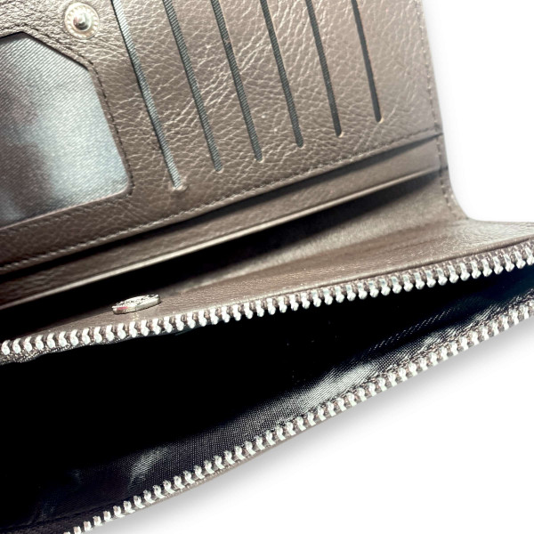 Женский кошелек Kochi натуральная кожа 4 отдела для купюр 22 ячейки для карт размер: 19*10*2 см коричневый