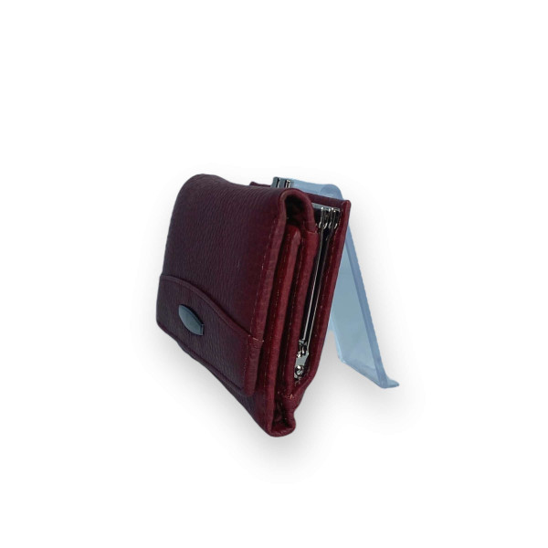 Компактный женский кошелек из натуральной кожи. бордо Компактный женский кошелек из натуральной кожи. бордо